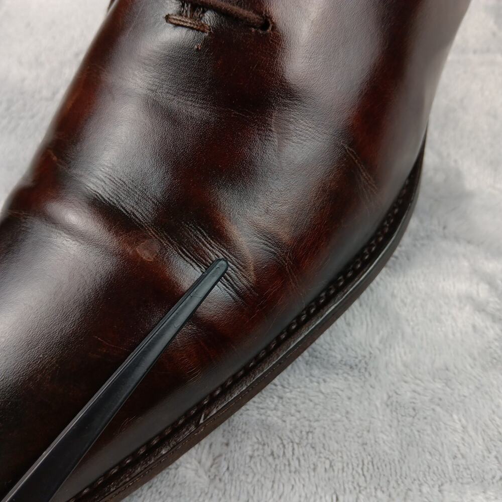 Magnanni Crucero Wholecut Oxford Shoes Men's Size 9.5 M Cognac Leather 18576 - Picture 11 of 16